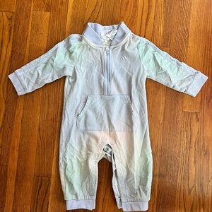 Adidas Infant Light Gray Zip-Up Outfit